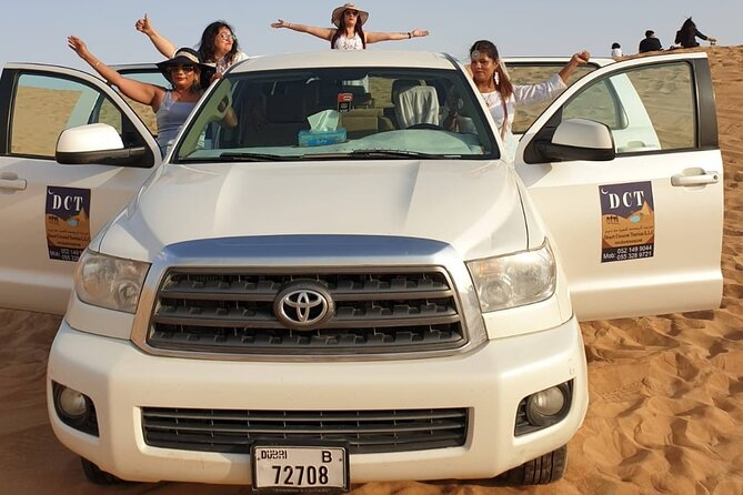 Dubai Desert Safari With Sandboarding & Camel Riding - Pickup and the ride out from Dubai
