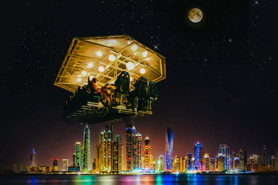 Dubai: Dinner in the Sky Experience - Arriving at Skydive Dubai in Mina Al Seyahi