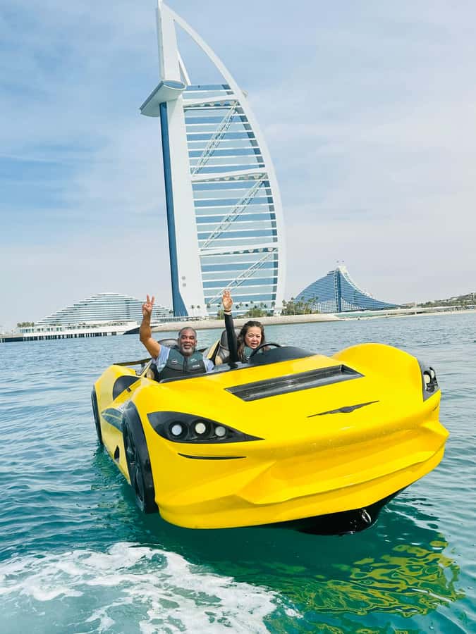 Dubai: Dubai Marina Jetcar Ride - Dubai Marina and the JBR skyline