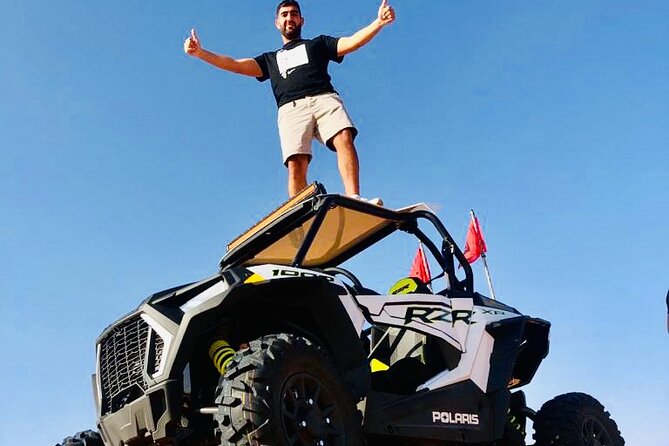 Dubai: Dune Buggy Adventure Safari in Red Dunes - Getting familiar with the Polaris buggy