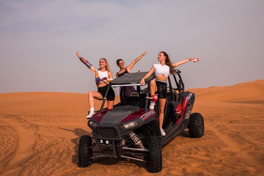 Dubai: Dune Buggy Desert Safari, Camel Ride & Sandboarding - Key points at a glance
