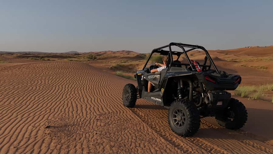 Dubai: Dune Buggy Safari and Camel Ride with Transportation - Morning or sunset session?