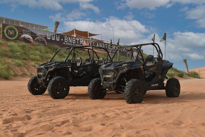 Dubai: Dune Buggy Safari and Camel Ride with Transportation - Getting ready at the desert camp