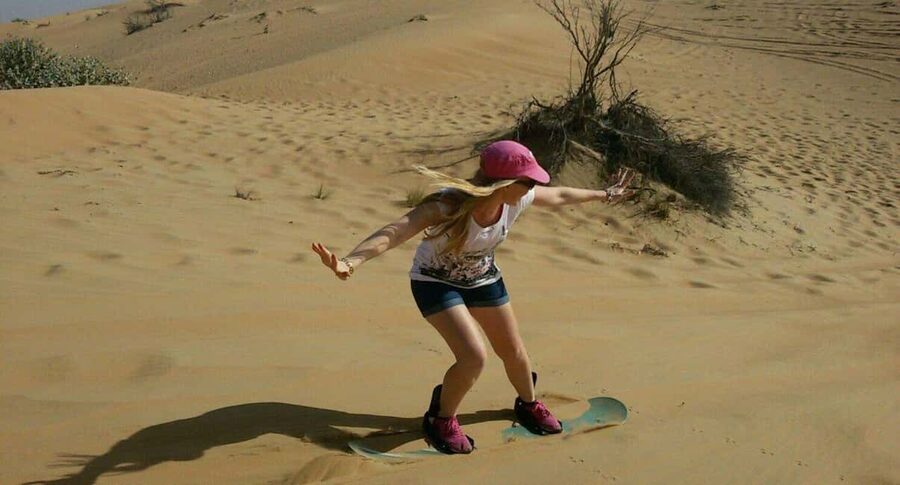 Dubai: Dune Quad Drive, Camels And Sand Boarding - A camel farm with a traditional touch