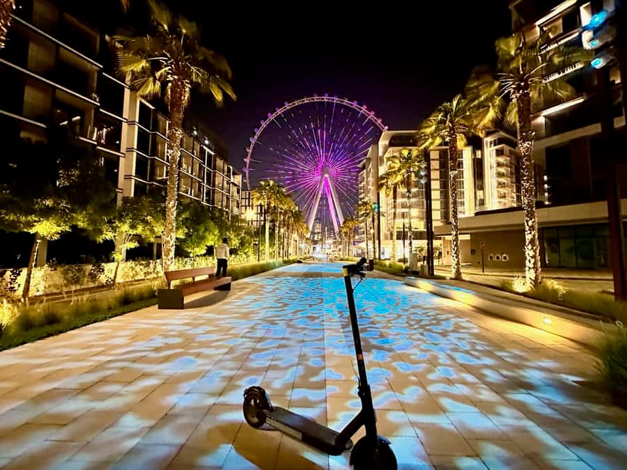 Dubai: E-Scooter Guided Tour of Marina, JBR & Bluewaters - Bluewaters Island and Ain Dubai photo stops