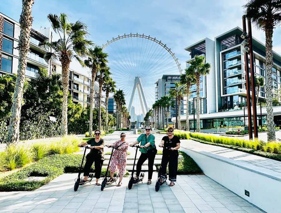 Dubai: E-Scooter Guided Tour of Marina, JBR & Bluewaters - Choosing the right time and group