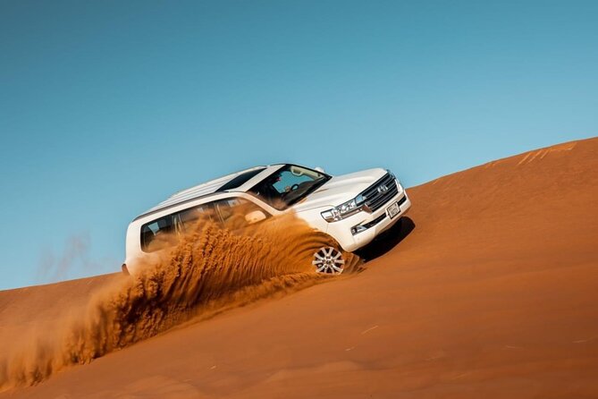 Dubai Evening Desert Safari & BBQ Dinner - Leaving Dubai for Lahbab’s red dunes