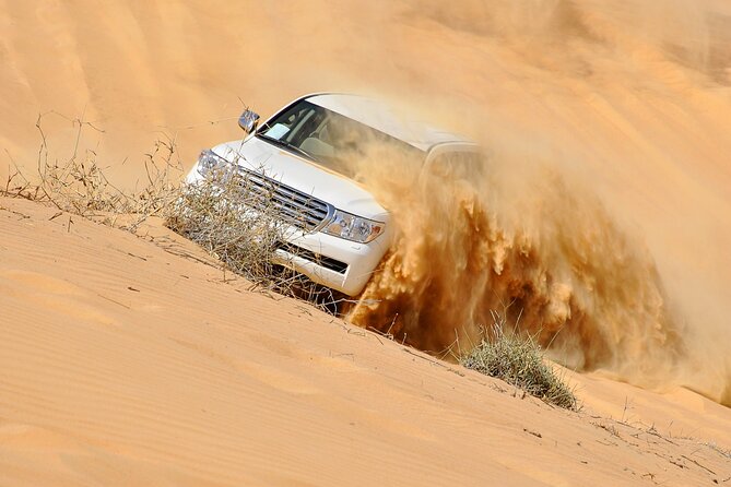 Dubai Evening Desert Safari With Transfers Dune Bashing & Dinner - Key points before you book