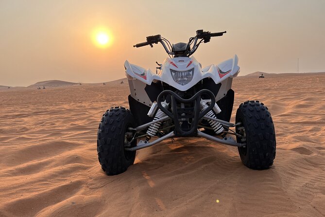Dubai Evening Red Dune Safari With 30 Mins ATV, BBQ, Live Shows - The desert camp starts with coffee, dates, and snacks
