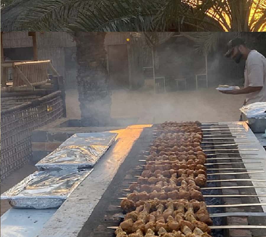 Dubai: Evening Tour with Quad Biking, Camel Ride, and BBQ - The desert rest stop before the action