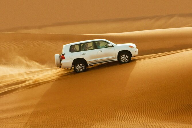 Dubai Evening4x4Desert Safari BBQ Dinner,4 Live Shows,Camel Ride - From Dubai hotels to the red dunes