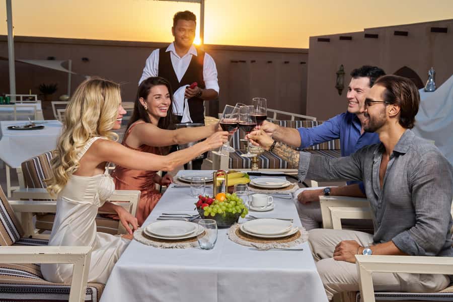 Dubai: Exclusive VIP Desert Safari Dinner with Live Show - From Dubai hotel to Lahbab’s red dunes