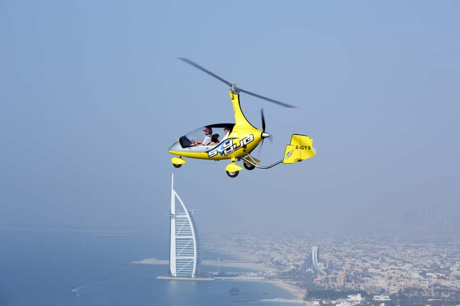 Dubai: Gyrocopter Introductory Flight - What a gyrocopter flight feels like