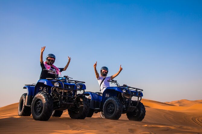 Dubai: Half-Day Desert Safari, Camels, Quad Bike & Refreshments - Dune bashing across Lahbab’s red dunes