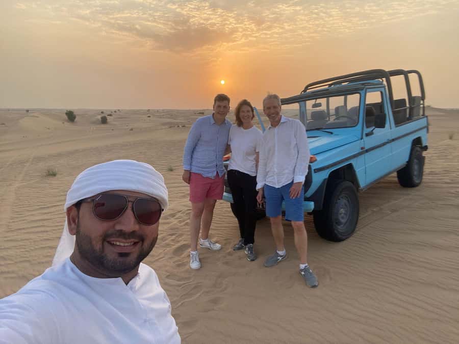 Dubai: Heritage Safari, Camel Ride & Al Marmoom Oasis Dinner - The camel caravan, twice around the sand