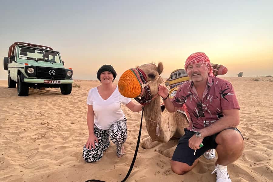 Dubai: Heritage Safari, Camel Ride & Al Marmoom Oasis Dinner - A five-course dinner with plenty on the table