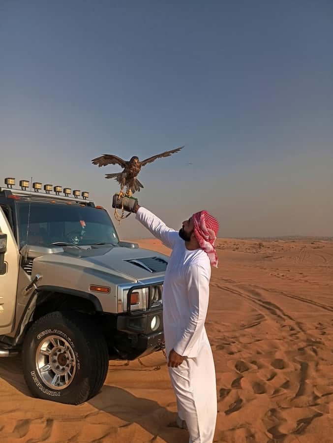 Dubai Hummer Safari Adventure & Traditional Dress Photoshoot - The short camel ride