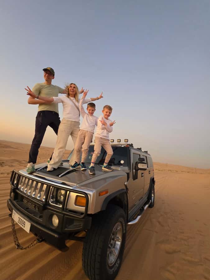 Dubai Hummer Safari Adventure & Traditional Dress Photoshoot - Pickup from Dubai, Sharjah, or Mina Jebel Ali