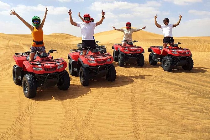 Dubai: Jeep Desert Safari, Camel Ride, and Quad Bike Tour - Reaching Lahbab and the red dunes