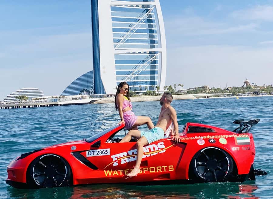 Dubai: Jet Car to Burj Al Arab with Breakfast and Soft drink - What a jet car ride in Dubai is really like