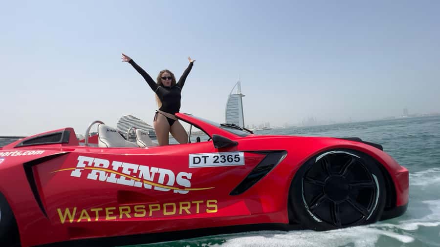Dubai: Jet Car to Burj Al Arab with Breakfast and Soft drink - Photos, videos, and the extra cost