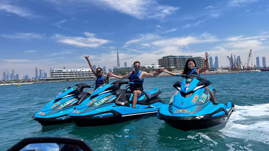 Dubai Jet Ski: Burj Khalifa, Burj Al Arab, Pics & Ice Cream! - Starting at Umm Suqeim Marina beside the Burj Al Arab