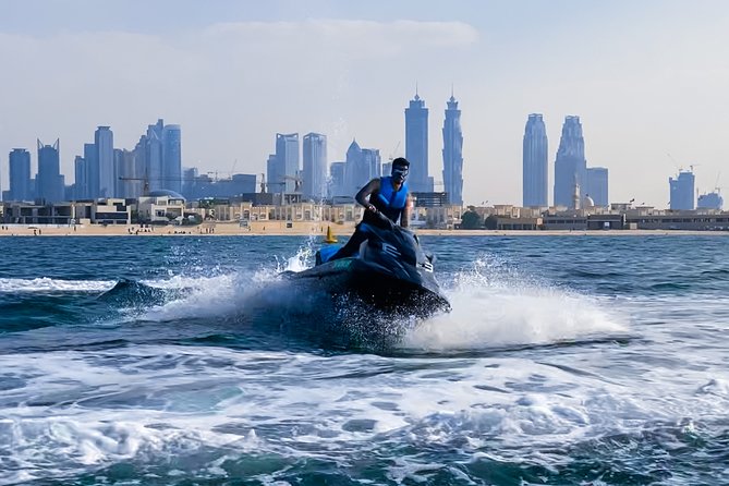 Dubai : Jet Ski Ride to Burj Khalifa & Burj Al Arab with Juice - Burj Khalifa, Burj Al Arab, and Dubai Eye from offshore