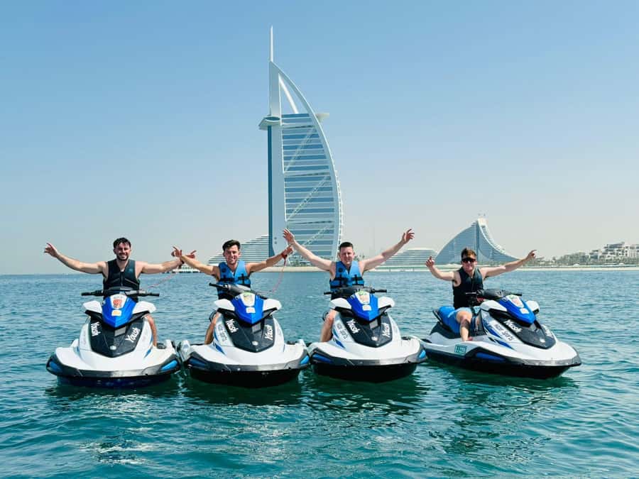 Dubai: Jet Ski Tour of Burj Al Arab & Atlantis the Palm - Jumeirah Beach Hotel and the coastal views