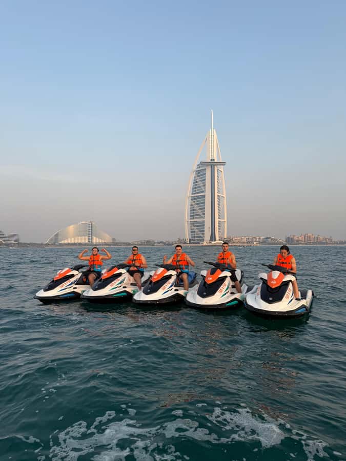 Dubai jet ski: visit the Burj al Arab and Atlantis with photos and videos - The 30-minute route to the Burj Al Arab