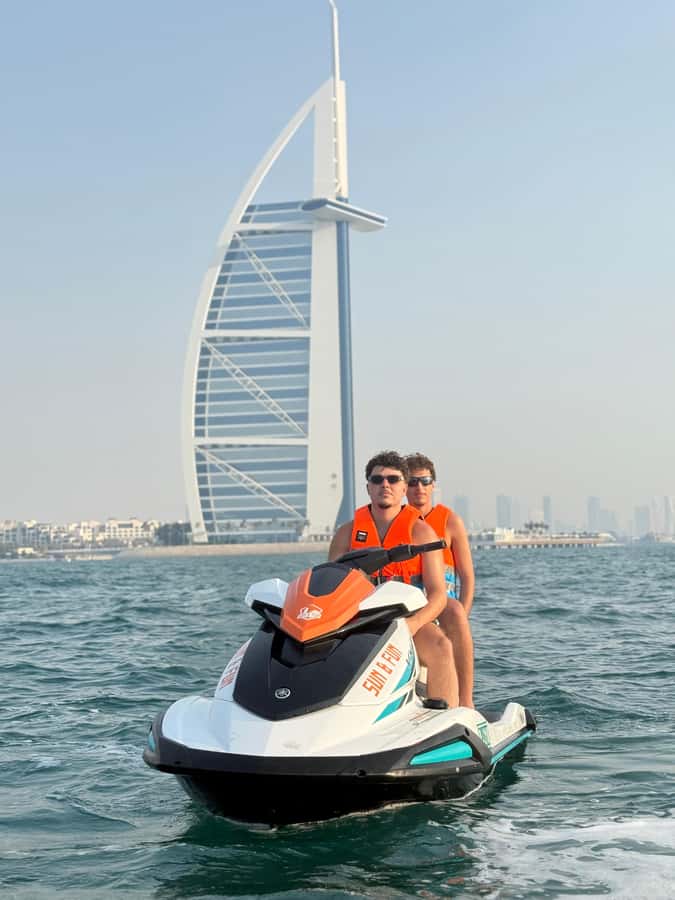 Dubai jet ski: visit the Burj al Arab and Atlantis with photos and videos - The one-hour route to Royal Atlantis