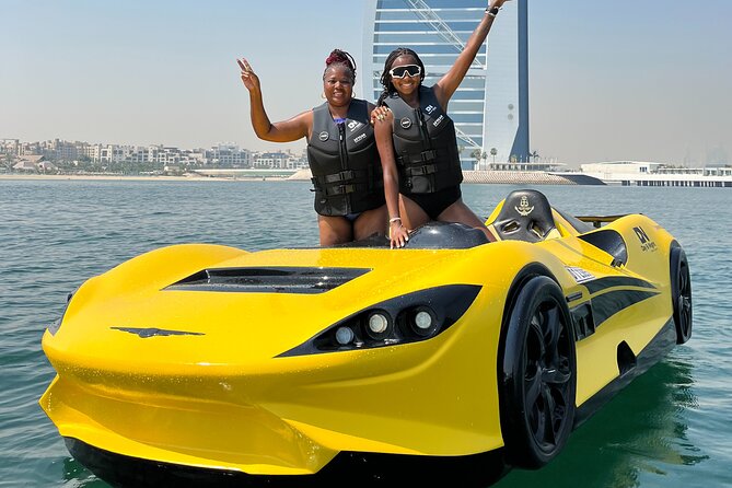 Dubai Jetcar Ride 30 Min + Burj Al Arab View + Free Snacks - How the price works for two people