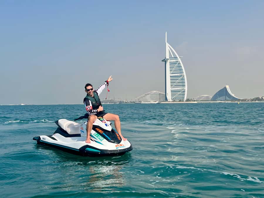 Dubai: Jetski to Burj Arab-Atlantis w Pic, Video & Icecream - Starting at Umm Suqeim Fishing Harbor