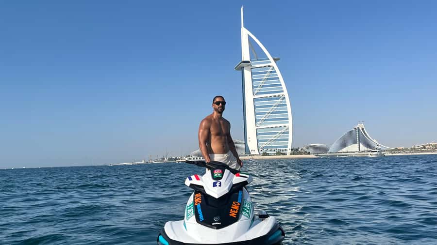 Dubai: Jetski to Burj Arab-Atlantis w Pic, Video & Icecream - The Burj Al Arab photo stop