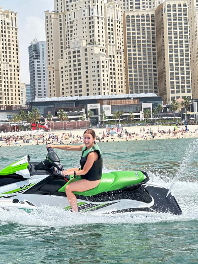 Dubai: Jetski Tour to Dubai Eye, JBR, Palm & Burj Al Arab - Guides, instruction, and the photo service