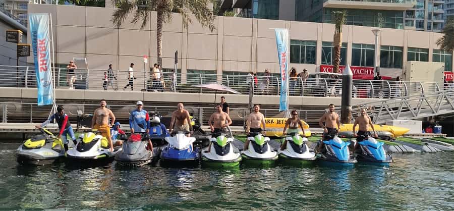 Dubai: Jetski Tour to Dubai Eye, JBR, Palm & Burj Al Arab - Meeting at Shark Jetski Yacht Club