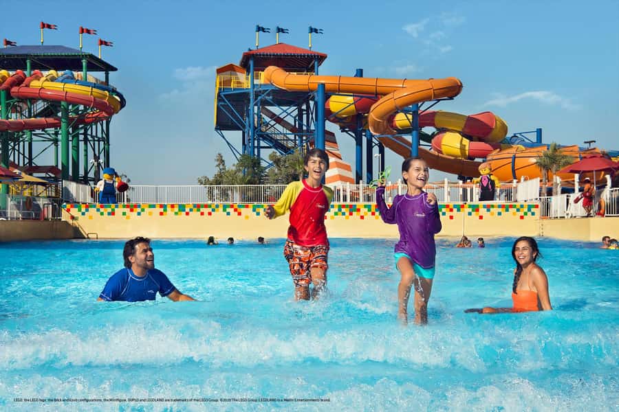 Dubai: LEGOLAND® Water Park Entry Ticket - Racing down LEGO Slide Racers
