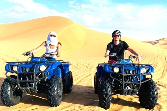 Dubai Long Self-Drive Quadbike with Camel and Falcon - The 7:00 am pickup and ride from Dubai