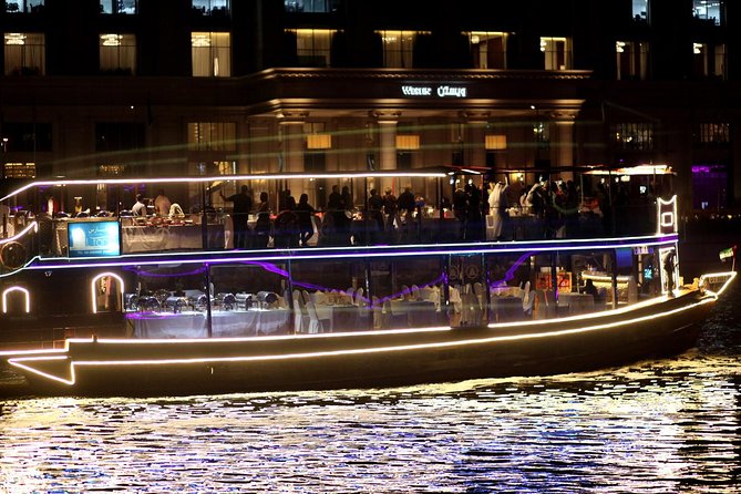 Dubai Luxury Canal Dinner Cruise with Optional Transfer - The waterfall bridge is the visual highlight