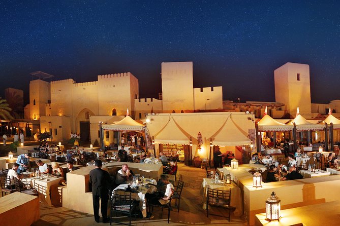 Dubai: Luxury Desert Fortress Dinner, Camel Ride & Live Shows - Camel rides, henna, horses, and falcons