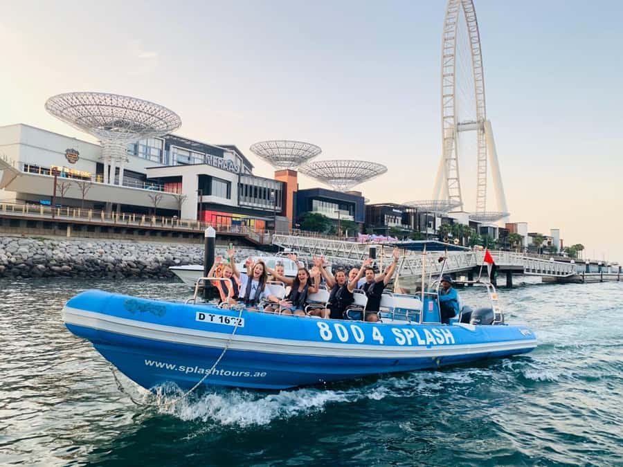 Dubai Marina : 1.5-Hour Atlantis Sightseeing Speedboat Tour - Leaving Al Rahim Mosque for Dubai Marina