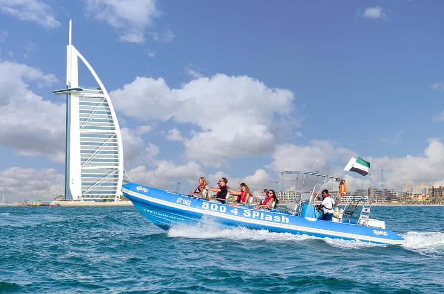 Dubai Marina : 1.5-Hour Atlantis Sightseeing Speedboat Tour - Dubai Marina’s towers, canals, and yachts