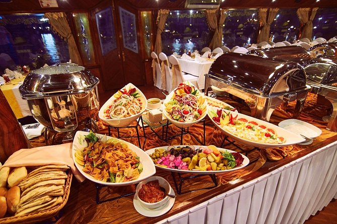 Dubai Marina Dhow Cruise Including Pick Up & DROP OFF SHARING - Boat, seating, and comfort