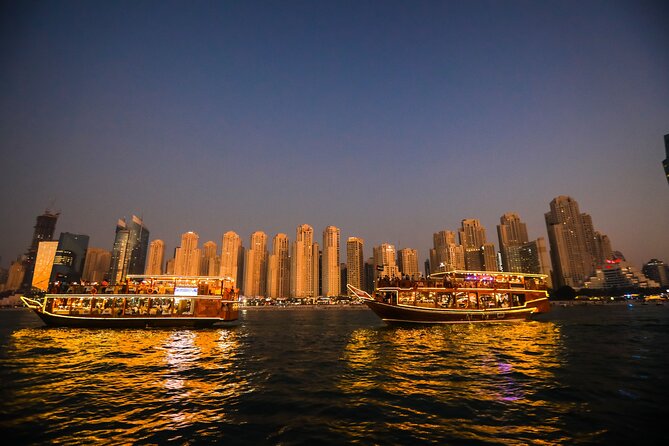 Dubai Marina Dhow Cruise Including Pick Up & DROP OFF SHARING - How much value do you get for $60?