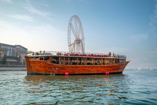 Dubai Marina Dhow Sightseeing Cruise - Bluewaters Island and Ain Dubai