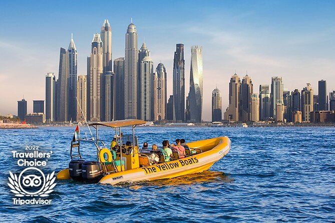 Dubai Marina Guided Sightseeing High-Speed Boat Tour - Palm Jumeirah and the Atlantis photo stop