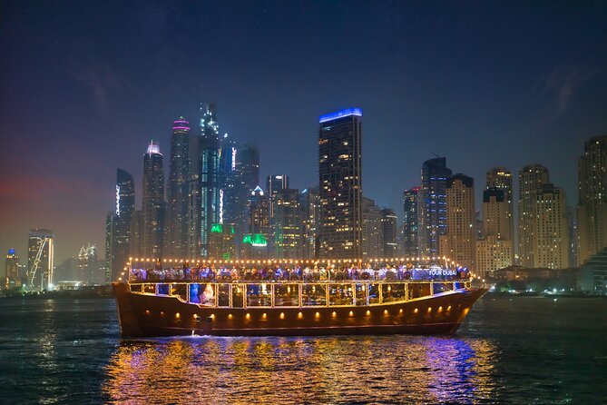 Dubai Marina: Luxury Dhow Dinner Cruise with Hotel Transfer - Starting at Dubai Harbour Marina at 8:30 pm