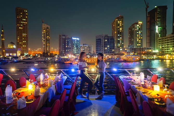 Dubai Marina: Luxury Dhow Dinner Cruise with Hotel Transfer - How the evening feels onboard