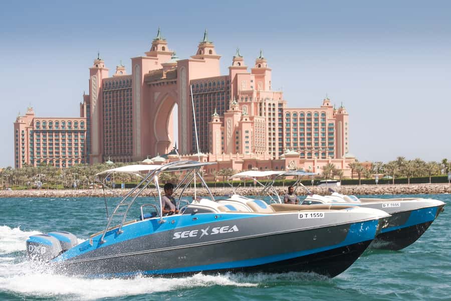 Dubai: Marina Private Boat Tour & Palm Jumeirah Sightseeing - The 100-minute route: adding Atlantis the Palm