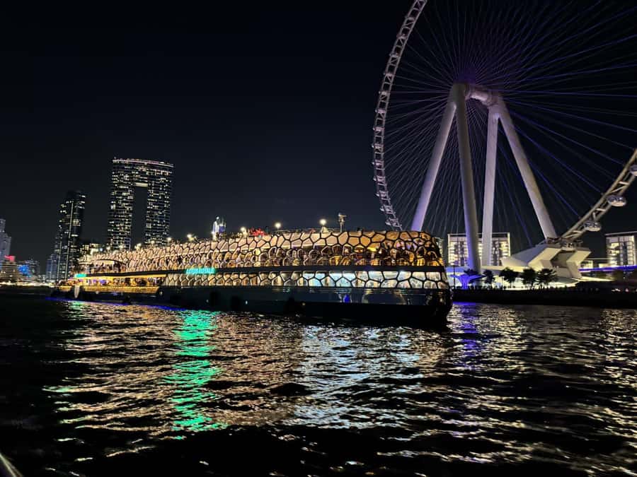 Dubai: Mega Yacht Dinner Cruise with Buffet - Dinner Across Several Decks