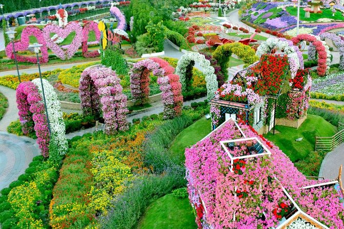 Dubai Miracle Garden Ticket with Transfer - The Smurf Village adds a family-friendly twist